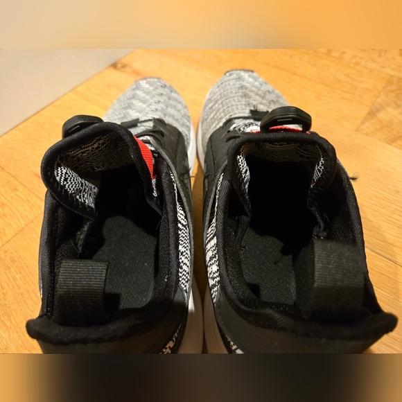 Adidas X PLR 10.5 Run Slip On Stretch Comfortable Black White Red Lightweight - Picture 8 of 11